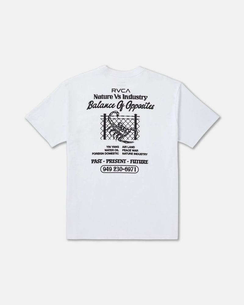 Load image into Gallery viewer, RVCA Men's Security Code T-Shirt White EVYZT00336-WHT
