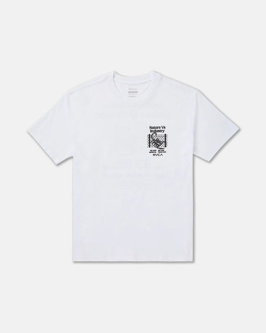 RVCA Men's Security Code T-Shirt White EVYZT00336-WHT