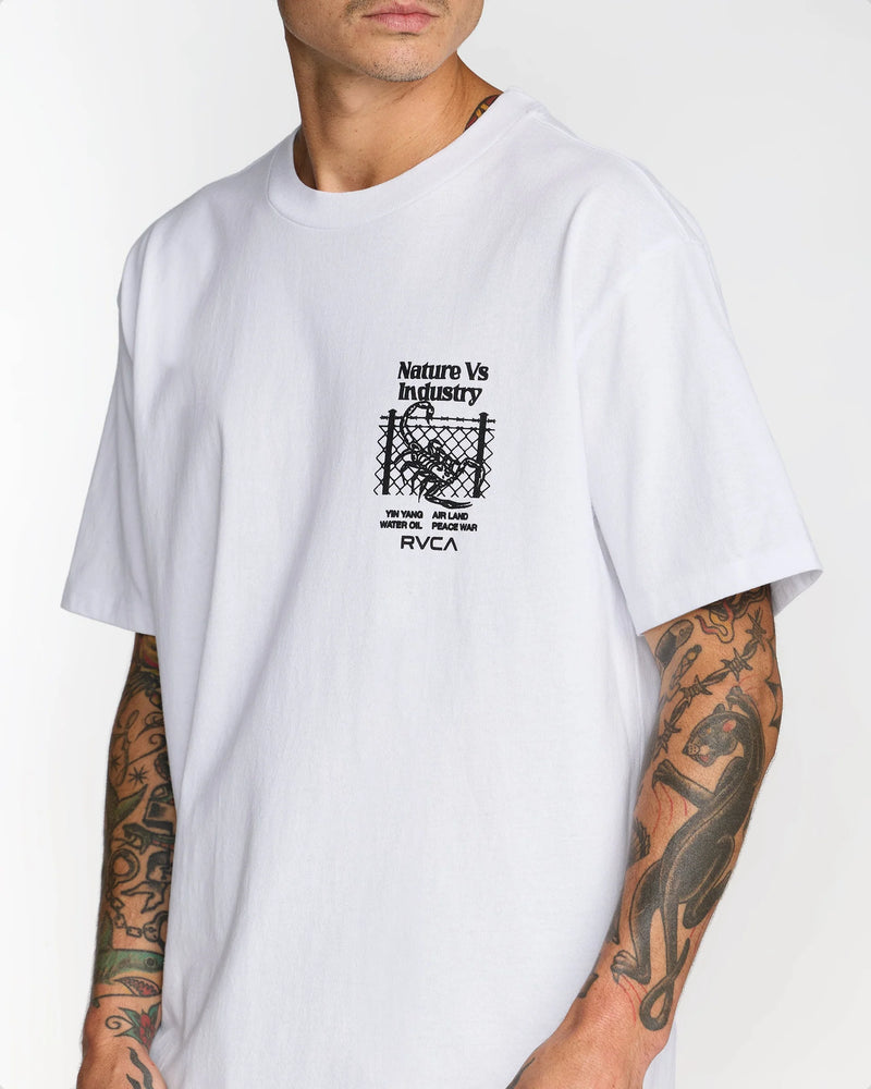 Load image into Gallery viewer, RVCA Men's Security Code T-Shirt White EVYZT00336-WHT
