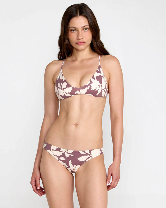 RVCA Women's Something Else Crossback Bikini Top Terra Brown 23O141603-TBR