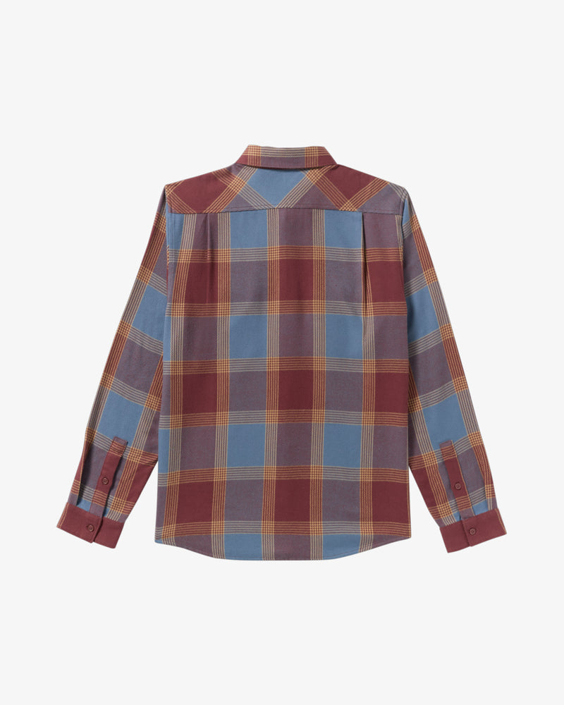 Load image into Gallery viewer, RVCA Men's Thatll Work Flannel Long Sleeve Shirt Red Earth 23A053502-RDE
