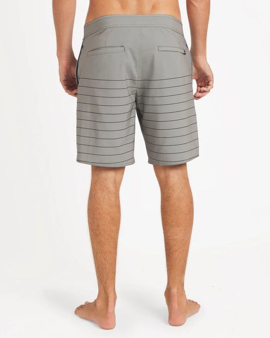 RVCA Men's Steady Stripe Boardshorts Aloe 23A081603-ALO