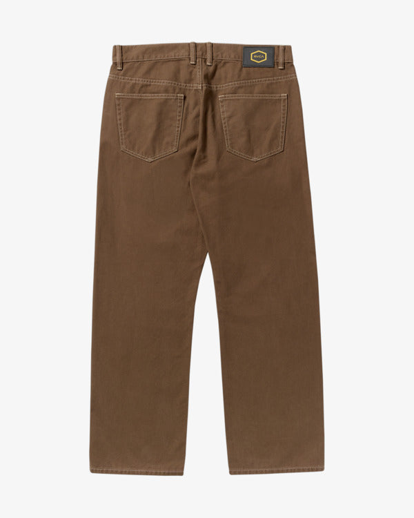 Load image into Gallery viewer, RVCA Men&#39;s Dayshift 5 Pocket Canvas Pants Bombay Brown 23A113502-BWN
