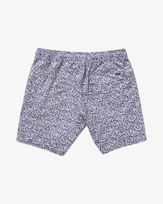 RVCA Men's Barba Roses Elastic 17" Elasticated Shorts 23A252503-LBL