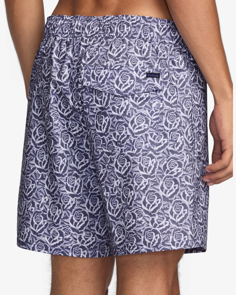 Load image into Gallery viewer, RVCA Men&#39;s Barba Roses Elastic 17&quot; Elasticated Shorts 23A252503-LBL
