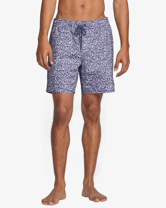 RVCA Men's Barba Roses Elastic 17