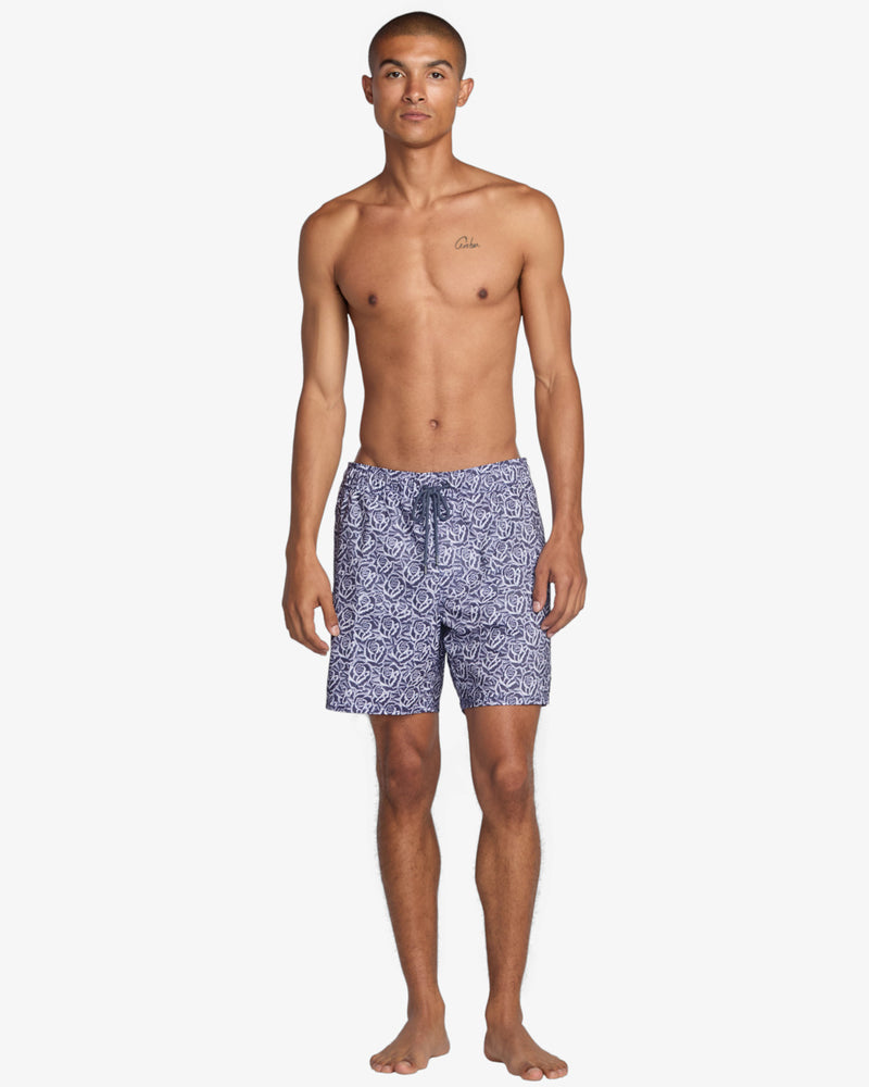 Load image into Gallery viewer, RVCA Men&#39;s Barba Roses Elastic 17&quot; Elasticated Shorts 23A252503-LBL
