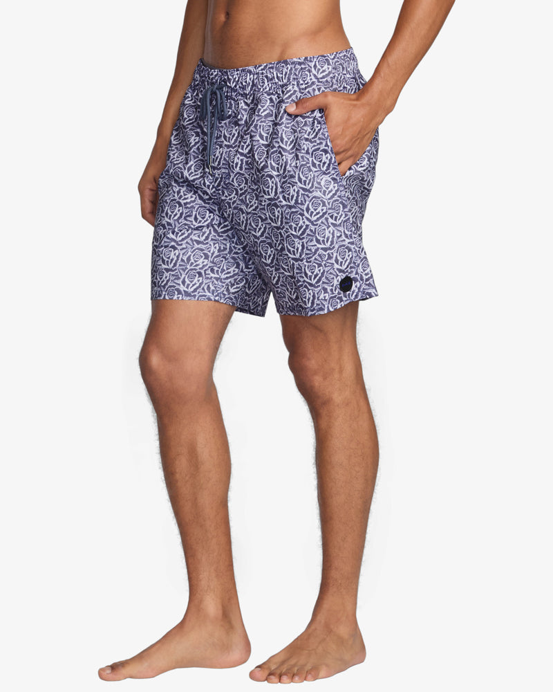 Load image into Gallery viewer, RVCA Men&#39;s Barba Roses Elastic 17&quot; Elasticated Shorts 23A252503-LBL
