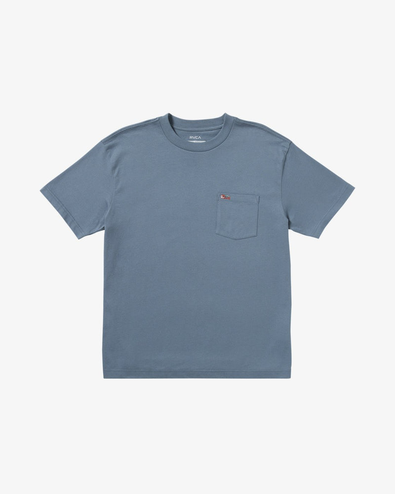 Load image into Gallery viewer, RVCA Men&#39;s LA Eye Swirl Short Sleeves T-Shirt Vintage Navy 23A351557_VNY
