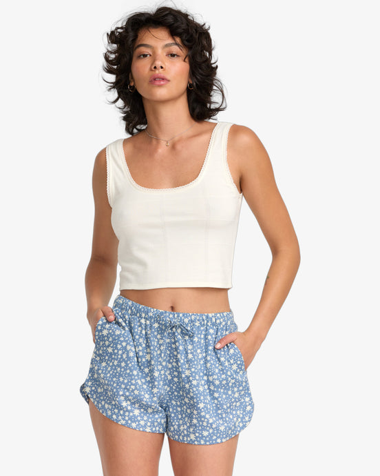 Billabong Women's Squared Up Tank Top Cloud 23B021502-CL0