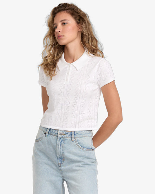 RVCA Women's Dawn Pullover Sweater Whisper White 23B071502_WPW