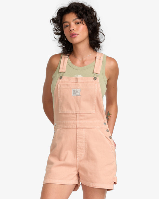 RVCA Women's Drea Overall Clay 23B091504-CLY