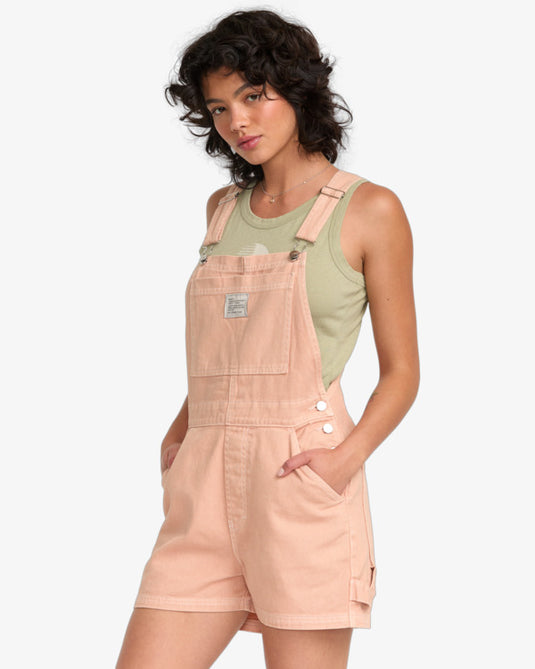 RVCA Women's Drea Overall Clay 23B091504-CLY