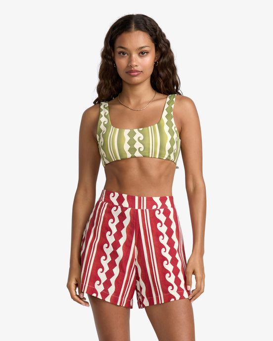 RVCA Women's Casey Shorts Pepper Red 23B092503-PPR