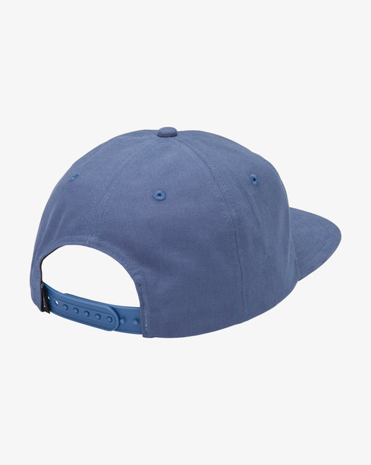 RVCA Mens LA Sunn Snapback Cap Vintage Navy 23D551500-VNY