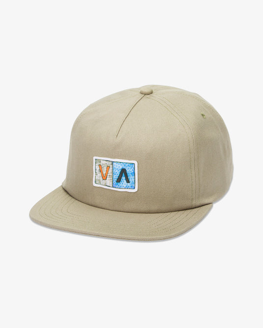 RVCA Men's Jacobs Va Snapback Cap Mushroom 23D552501_MSH