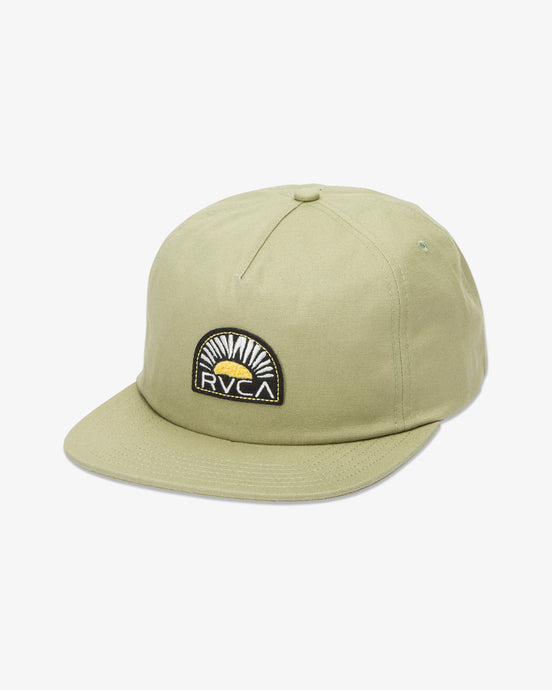 RVCA Men's Rise Cuts Snapback Cap Ranger Green 23D552505_RGR