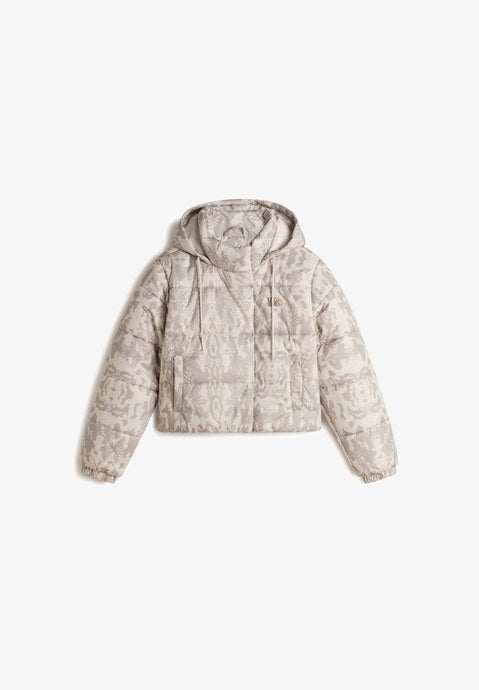 Vans Women's Hillgate Cropped Puffer Jacket Taupe Mist VN000PK2EN91
