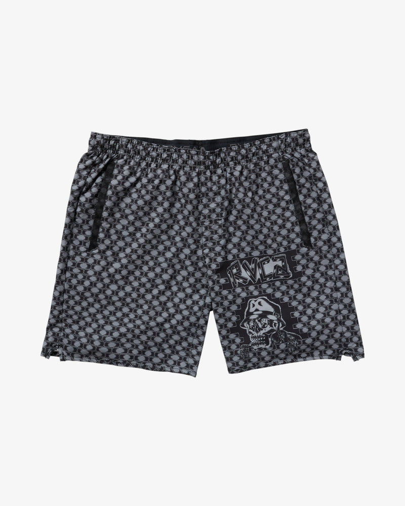 Load image into Gallery viewer, RVCA Men&#39;s Jesse Barba Yogger Stretch 17&quot; Elasticated Workout Shorts Black 23MS102501-BLK
