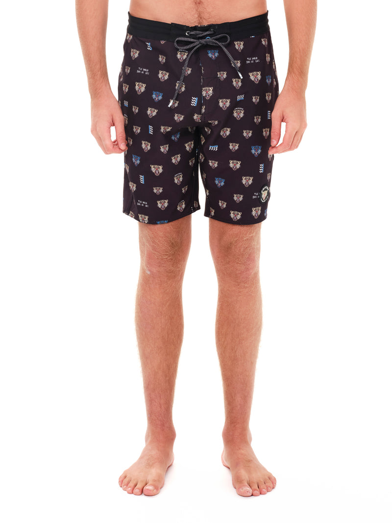 Load image into Gallery viewer, Emerson Men's Printed Recycled Boardshorts 49 cm Black 241.EM524.12-Pr414-Black
