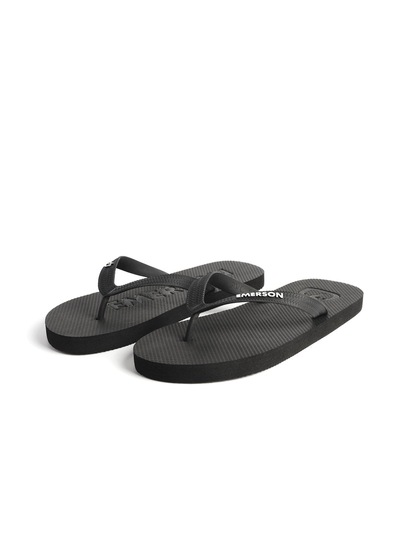 Load image into Gallery viewer, Emerson Men's Flip Flops Black/Black 241.EM95.03-Black-Black
