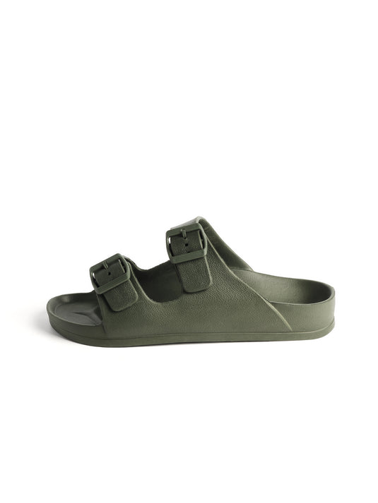 Emerson Men's Two-Strap Slides Army Green 241.EM95.25-Army-Green