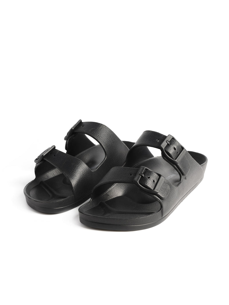 Load image into Gallery viewer, Emerson Men's Two-Strap Slides Black 241.EM95.25-Black
