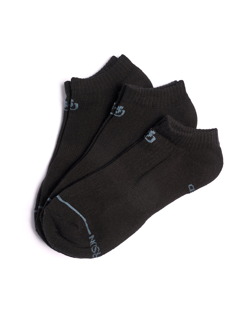 Load image into Gallery viewer, Emerson Unisex Basic Low Socks (3-Pack) Black 241.EU08.41-Black
