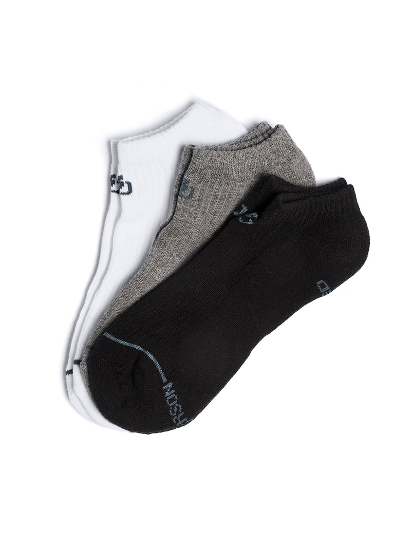 Load image into Gallery viewer, Emerson Unisex Basic Low Socks (3-Pack) Multi 241.EU08.41-Multi
