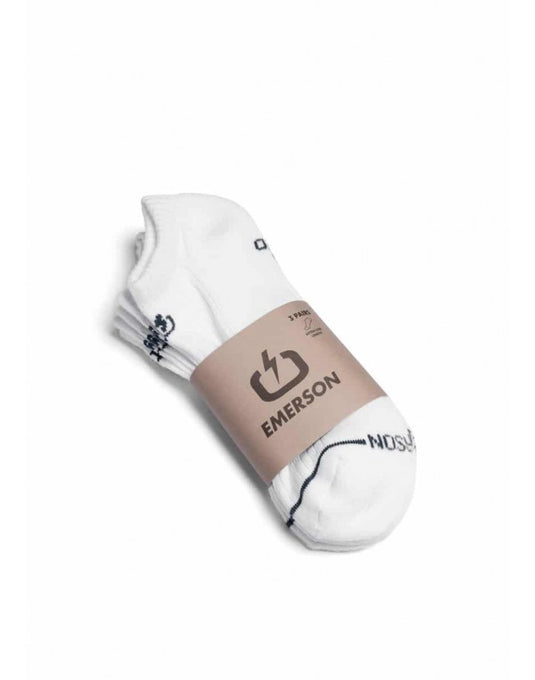 Emerson Unisex Basic Low Socks (3-Pack) White 241.EU08.41-White