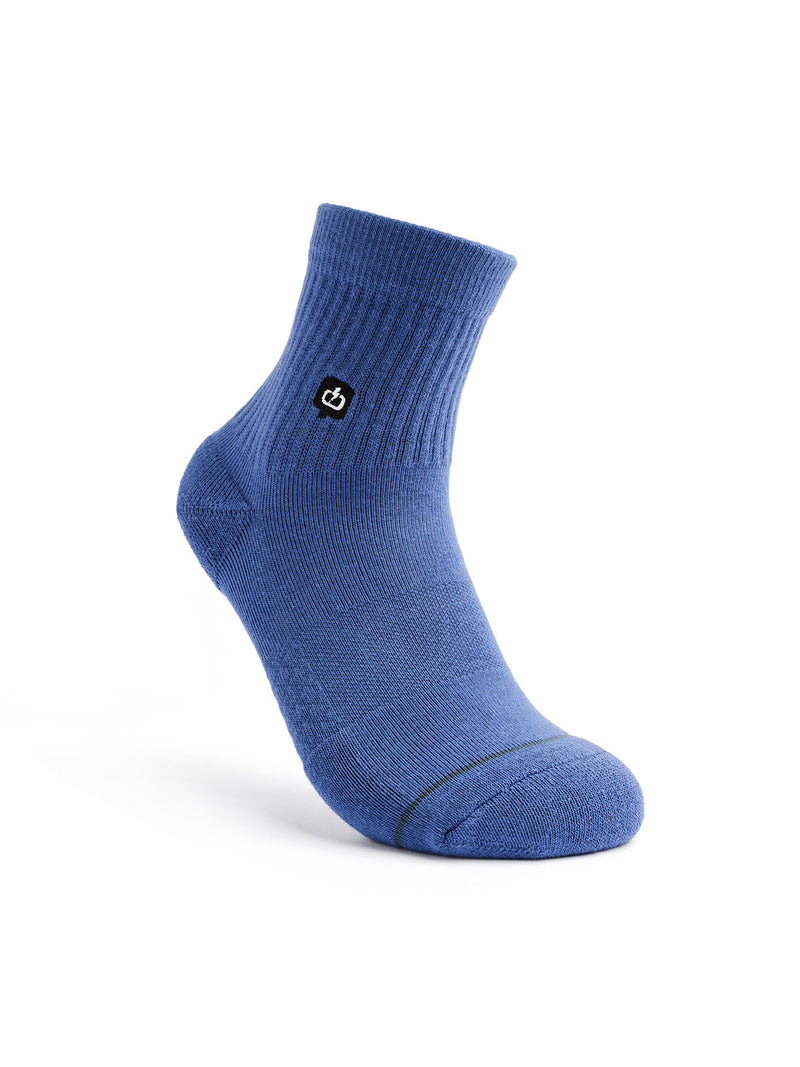 Load image into Gallery viewer, Emerson Unisex Basic Mid Crew Socks (2 Pack) Blue Violet/Dusty Orange 241.EU08.43-Blue Violet/Dusty Orange
