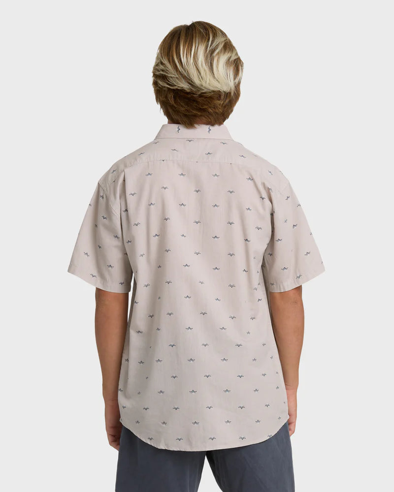 Load image into Gallery viewer, Billabong Men's Sundays Mini Short Sleeve Shirt Ash Rose 24A041506-ASR
