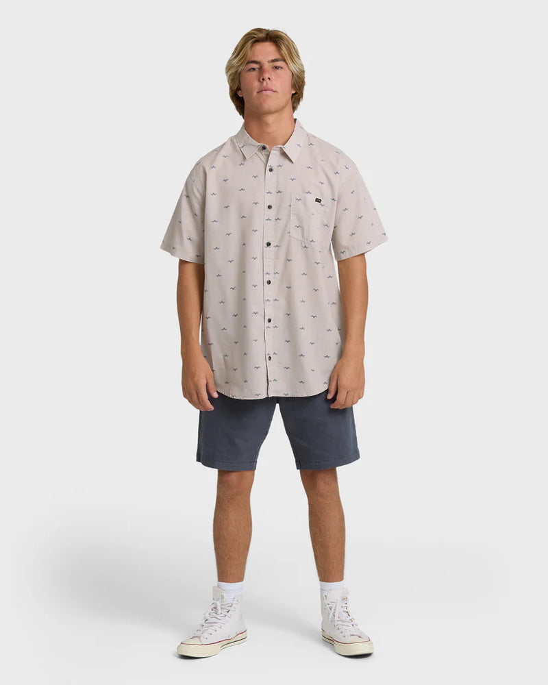 Load image into Gallery viewer, Billabong Men's Sundays Mini Short Sleeve Shirt Ash Rose 24A041506-ASR
