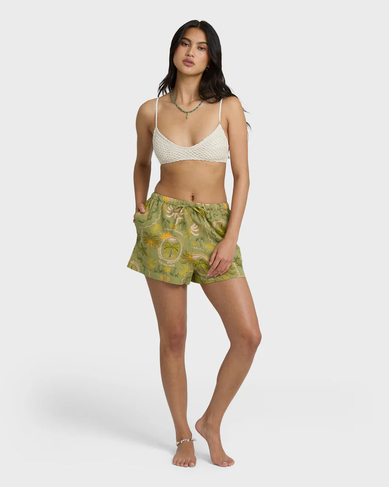 Load image into Gallery viewer, Billabong Women's Wanderer Print Shorts Cedar 24B091612-CED
