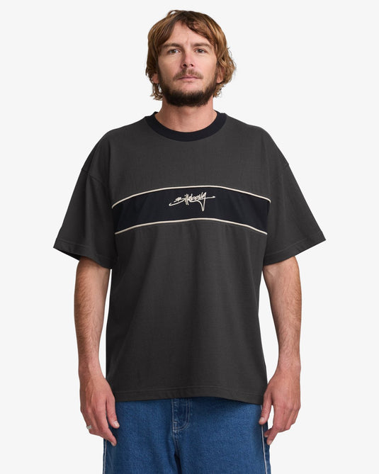 Billabong Men's Warped Short Sleeves T-Shirt Off Black 24A011505-OFB