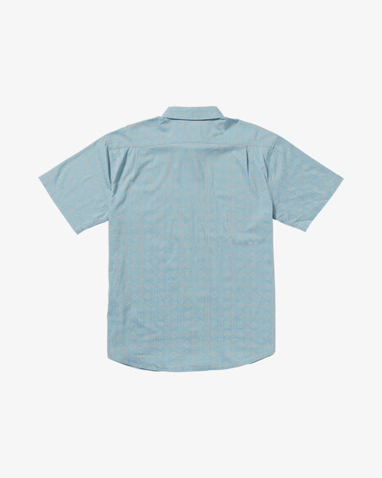 Billabong Men's Sundays Short Sleeve Shirt Washed Blue 24A041506-WBL