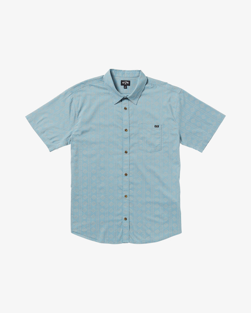 Load image into Gallery viewer, Billabong Men&#39;s Sundays Short Sleeve Shirt Washed Blue 24A041506-WBL
