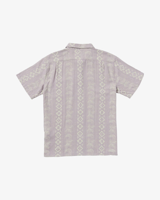 Billabong Men's Sundays Jacquard Short Sleeves Shirt Light Purple 24A041507-LPU