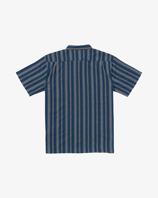 Billabong Men's Sundays Jacquard Short Sleeve Shirt Midnight 24A041507-MID