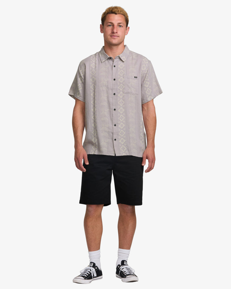 Load image into Gallery viewer, Billabong Men&#39;s Sundays Jacquard Short Sleeves Shirt Light Purple 24A041507-LPU
