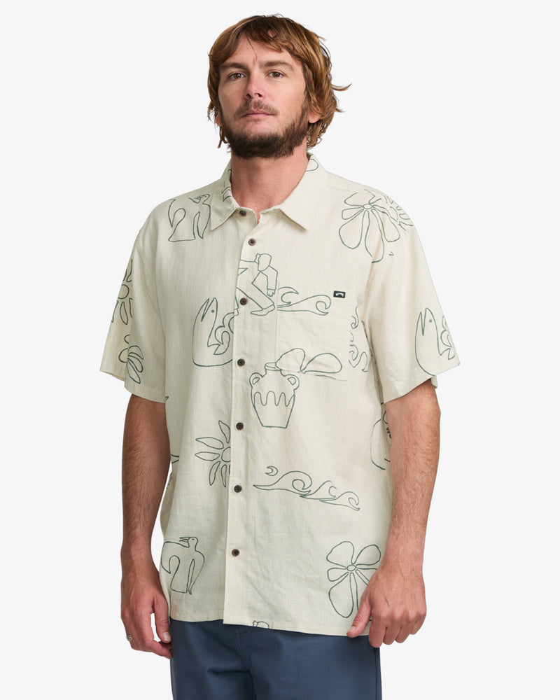 Load image into Gallery viewer, Billabong Men&#39;s Together Short Sleeves Shirt Chino 24A041515-CHI
