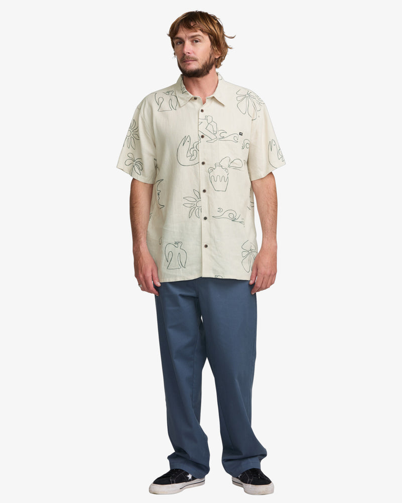 Load image into Gallery viewer, Billabong Men&#39;s Together Short Sleeves Shirt Chino 24A041515-CHI
