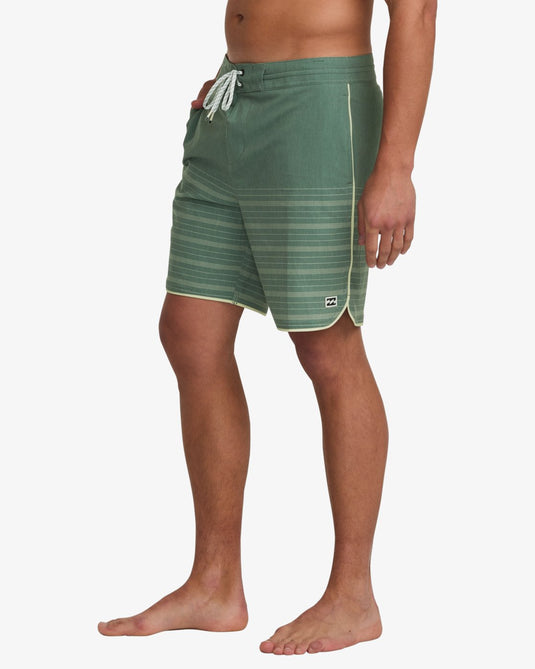 Billabong Men's 73 Low Tide 17'' Board Shorts Dark Slate 24A081514-DKA