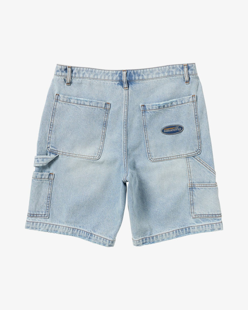 Load image into Gallery viewer, Billabong Men&#39;s Bad Dog 21&quot; Workwear Shorts Bleached Aqua 24A201501-BLA
