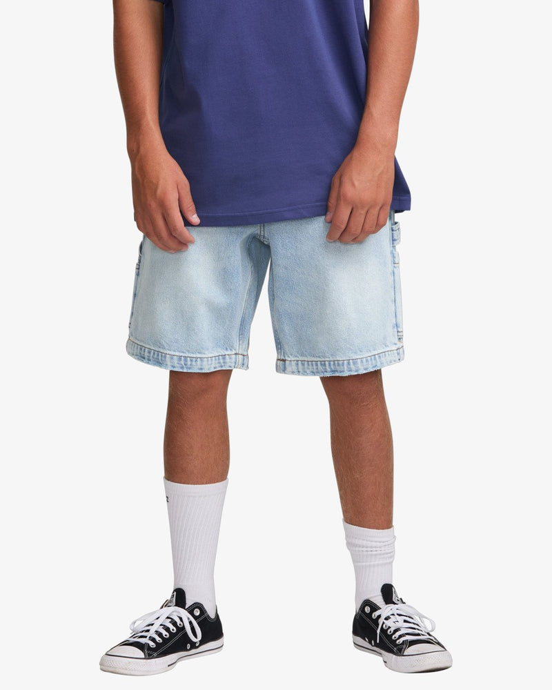 Load image into Gallery viewer, Billabong Men&#39;s Bad Dog 21&quot; Workwear Shorts Bleached Aqua 24A201501-BLA

