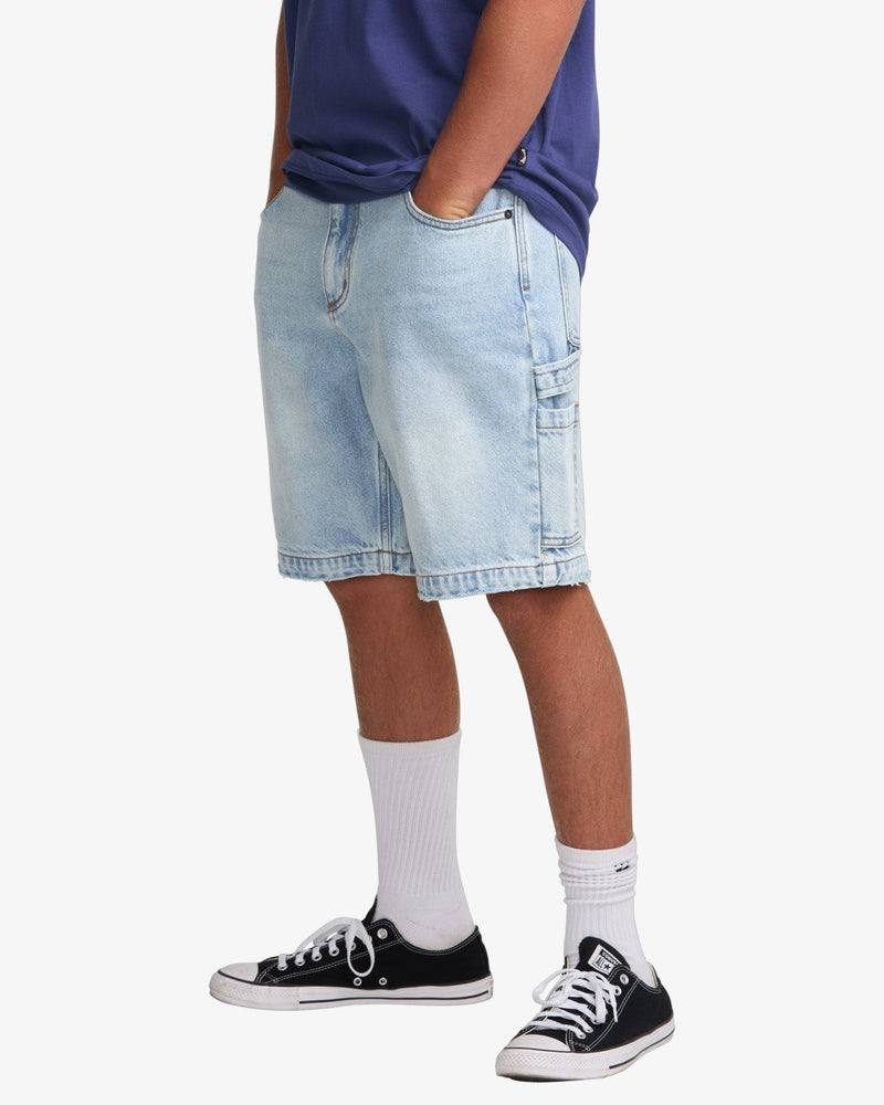 Load image into Gallery viewer, Billabong Men&#39;s Bad Dog 21&quot; Workwear Shorts Bleached Aqua 24A201501-BLA
