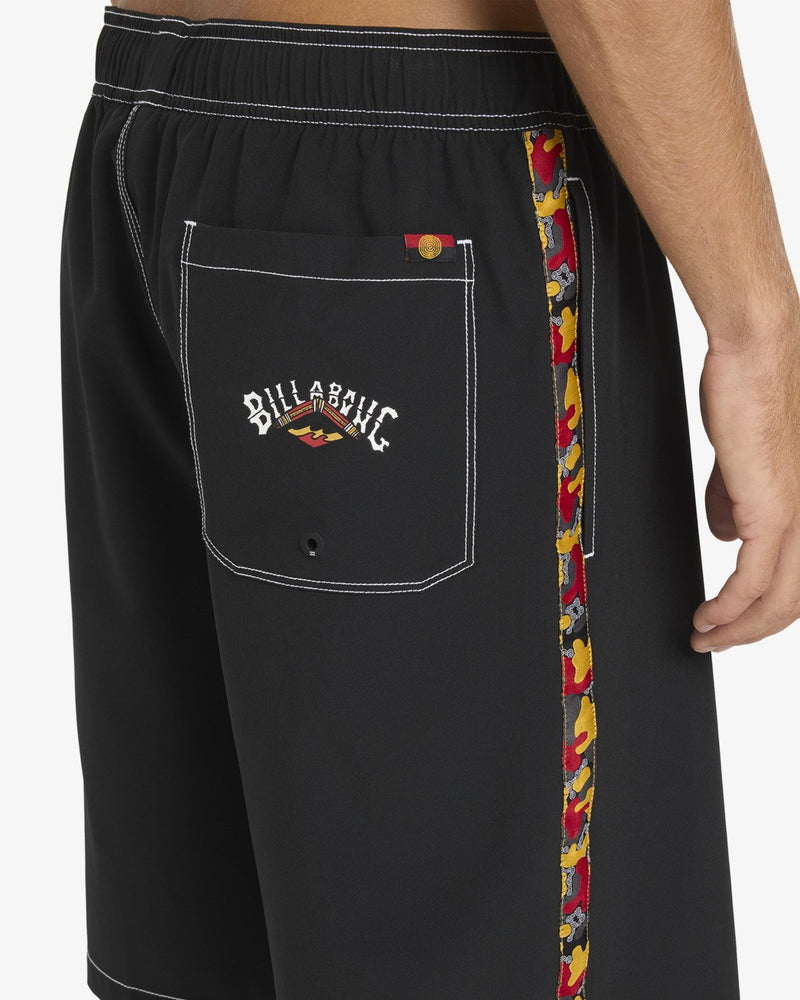 Load image into Gallery viewer, Billabong Otis Estuary Layback Boardshorts Black 24A256180-BLK
