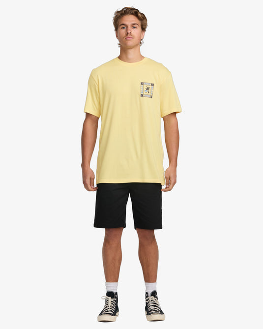 Billabong Men's Window Premium Short Sleeves T-Shirt Papaya 24A351507-PAY