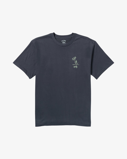 Billabong Men's Jag Short Sleeves T-Shirt Aged Indigo 24A351526-AIN