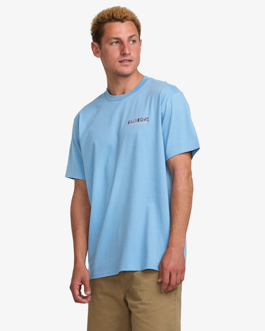 Billabong Men's Twin Peaks Short Sleeves T-Shirt Sky Blue 24A351528-SKY